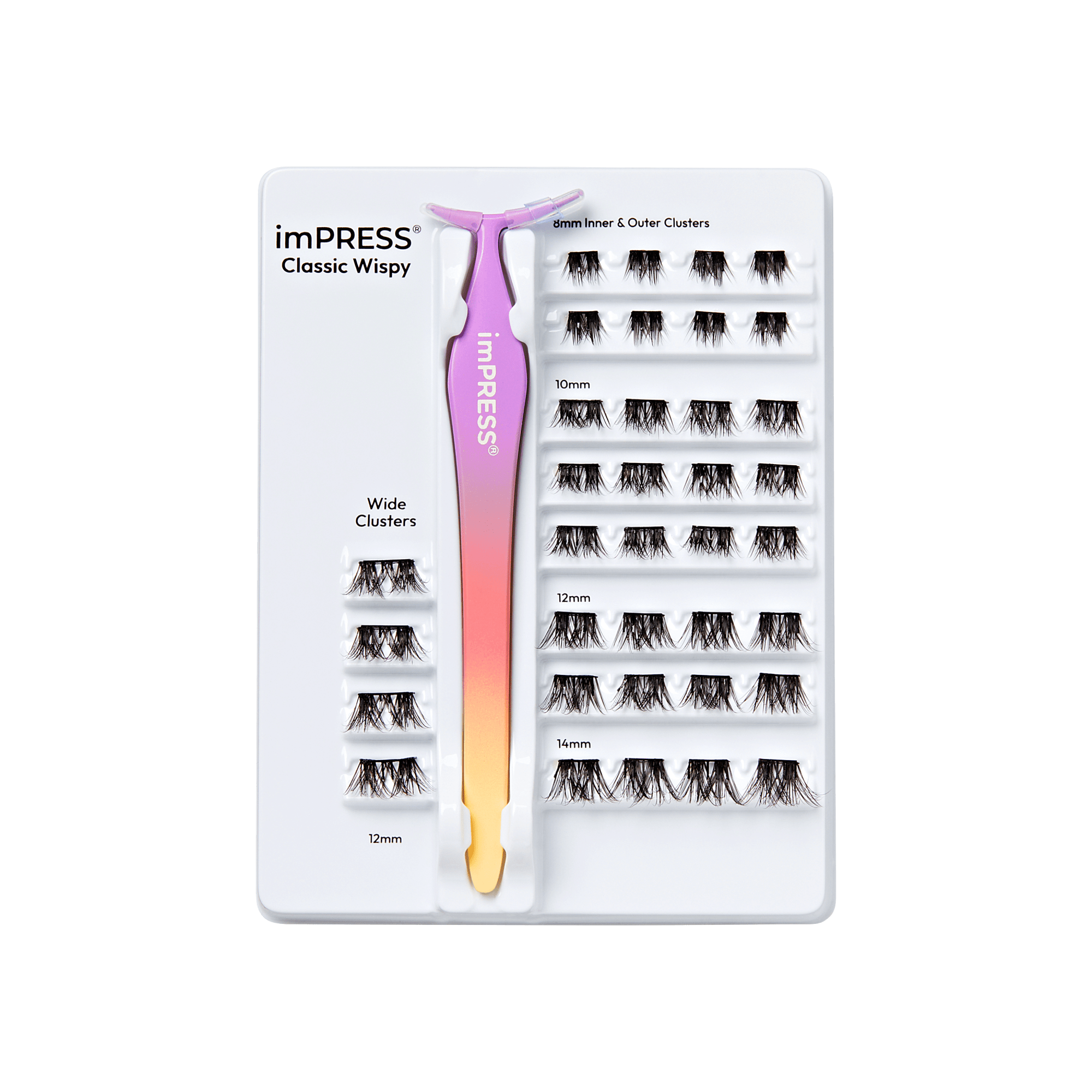 imPRESS Falsies Pre-Glued Lash Clusters Kit - Classic Wispy - Image 5