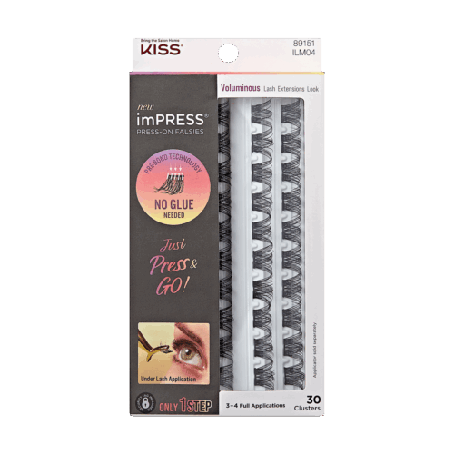imPRESS Falsies Self Adhesive Eyelashes Refills 30 Clusters - Voluminous