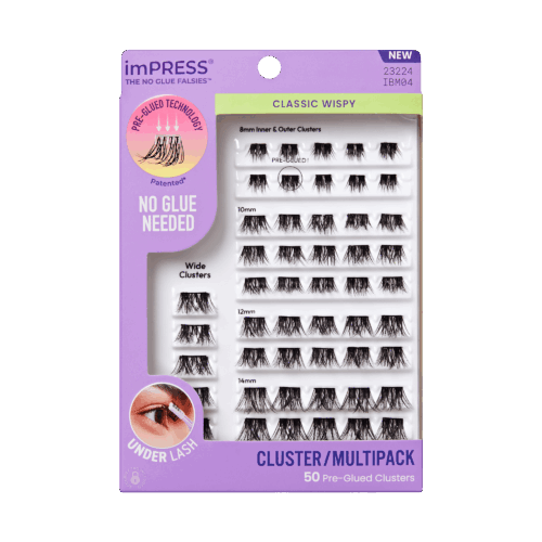 imPRESS Falsies Pre-Glued Lash Clusters Multipack - Classic Wispy