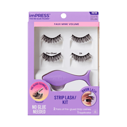 imPRESS Falsies Pre-Glued Strip Lashes Kit - Faux Mink Volume