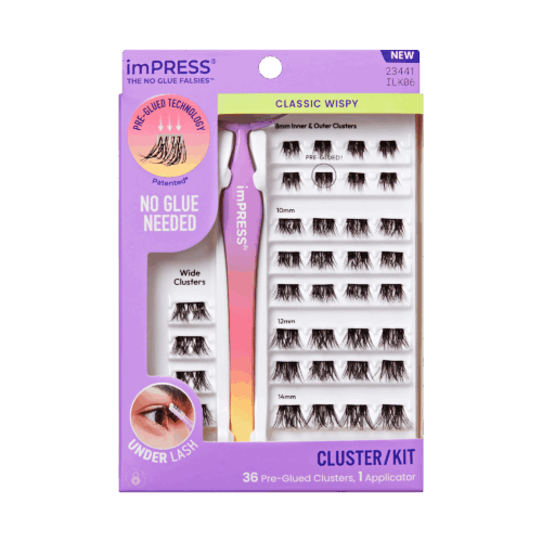 imPRESS Falsies Pre-Glued Lash Clusters Kit - Classic Wispy