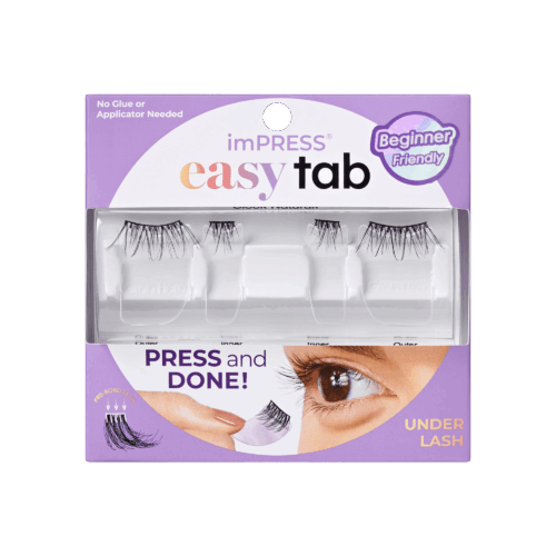imPRESS Falsies easy tab Self Adhesive Eyelashes– Sleek Natural