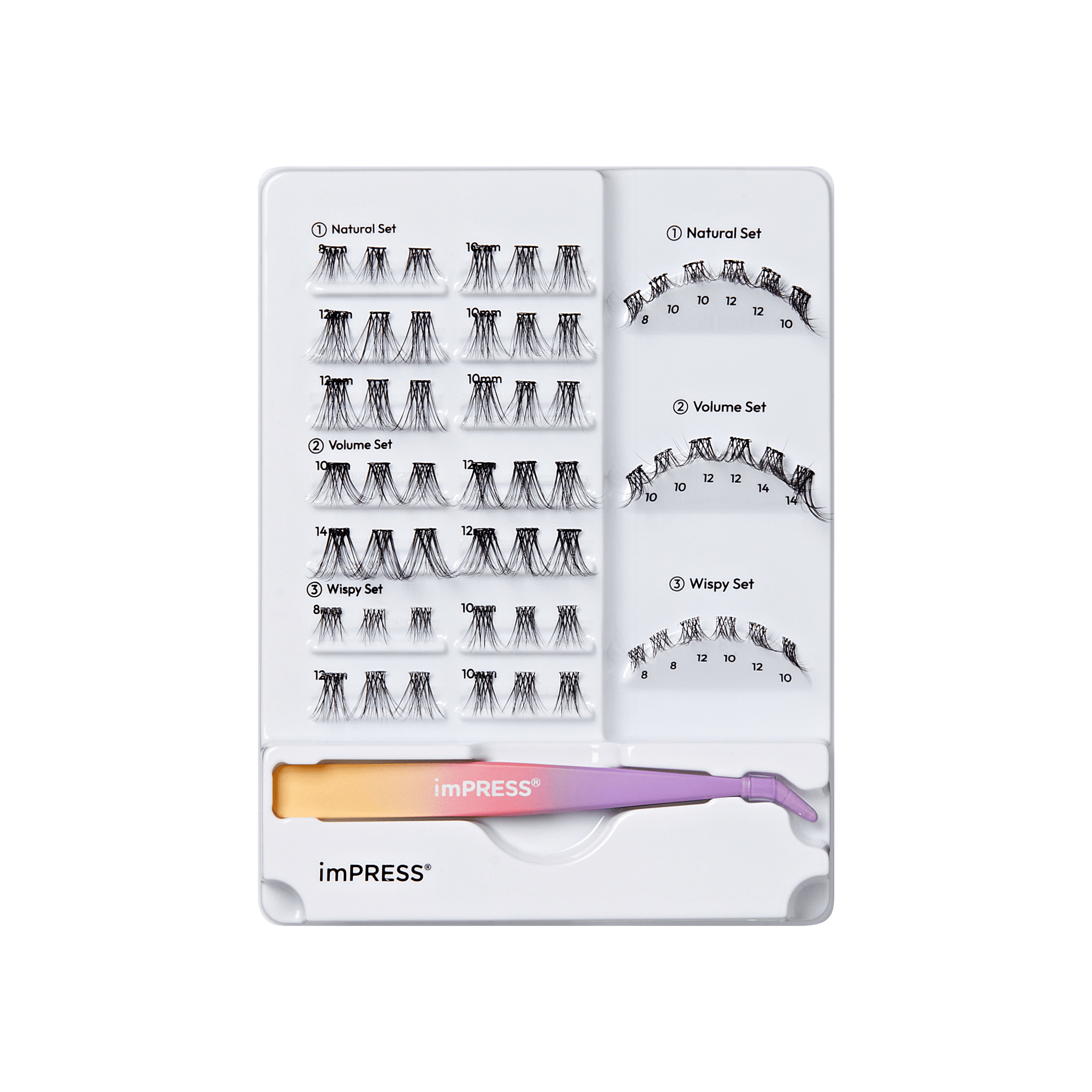 imPRESS Falsies Pre-Glued Individual Lashes Kit - Image 6