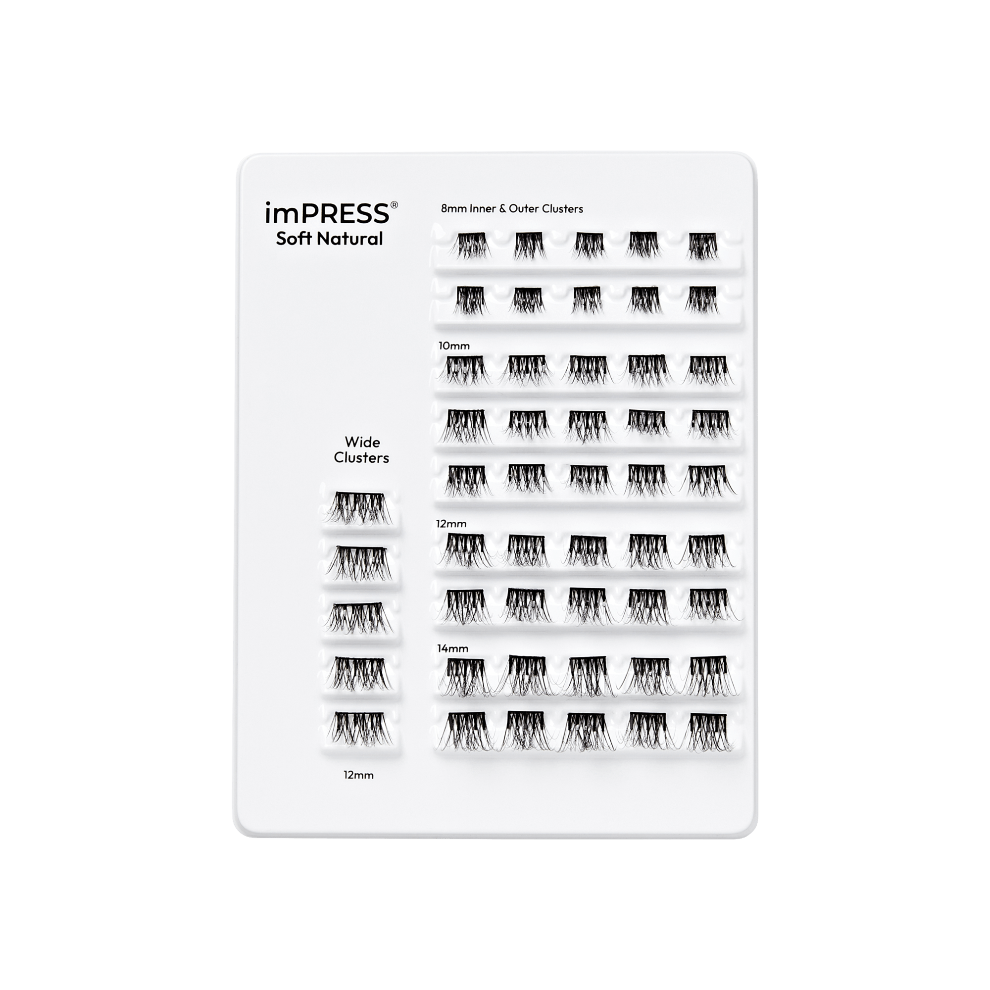 imPRESS Falsies Pre-Glued Lash Clusters Multipack - Soft Natural - Image 6