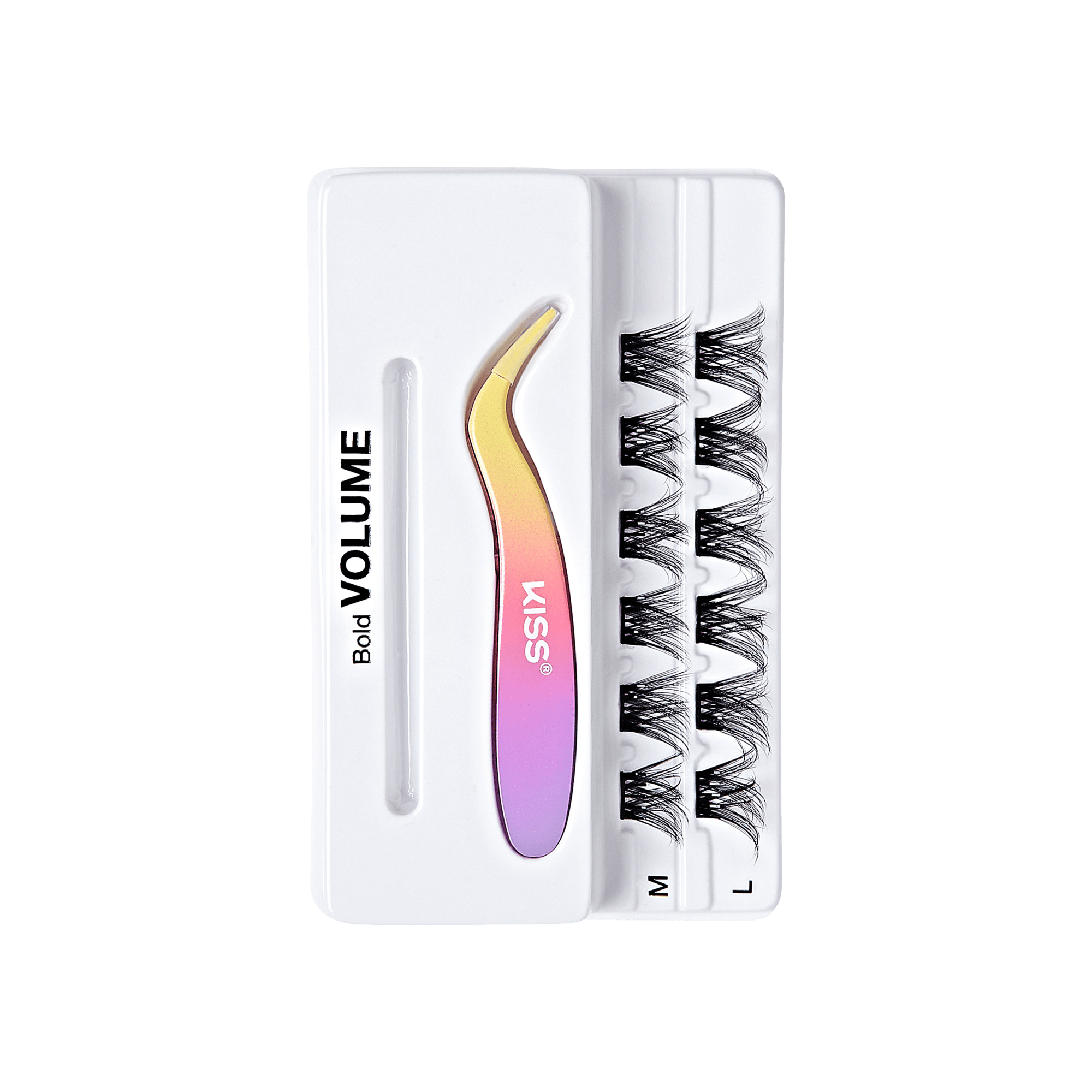 imPRESS Falsies Self Adhesive Eyelashes, 12 Lash Clusters + Applicator - Bold - Image 5