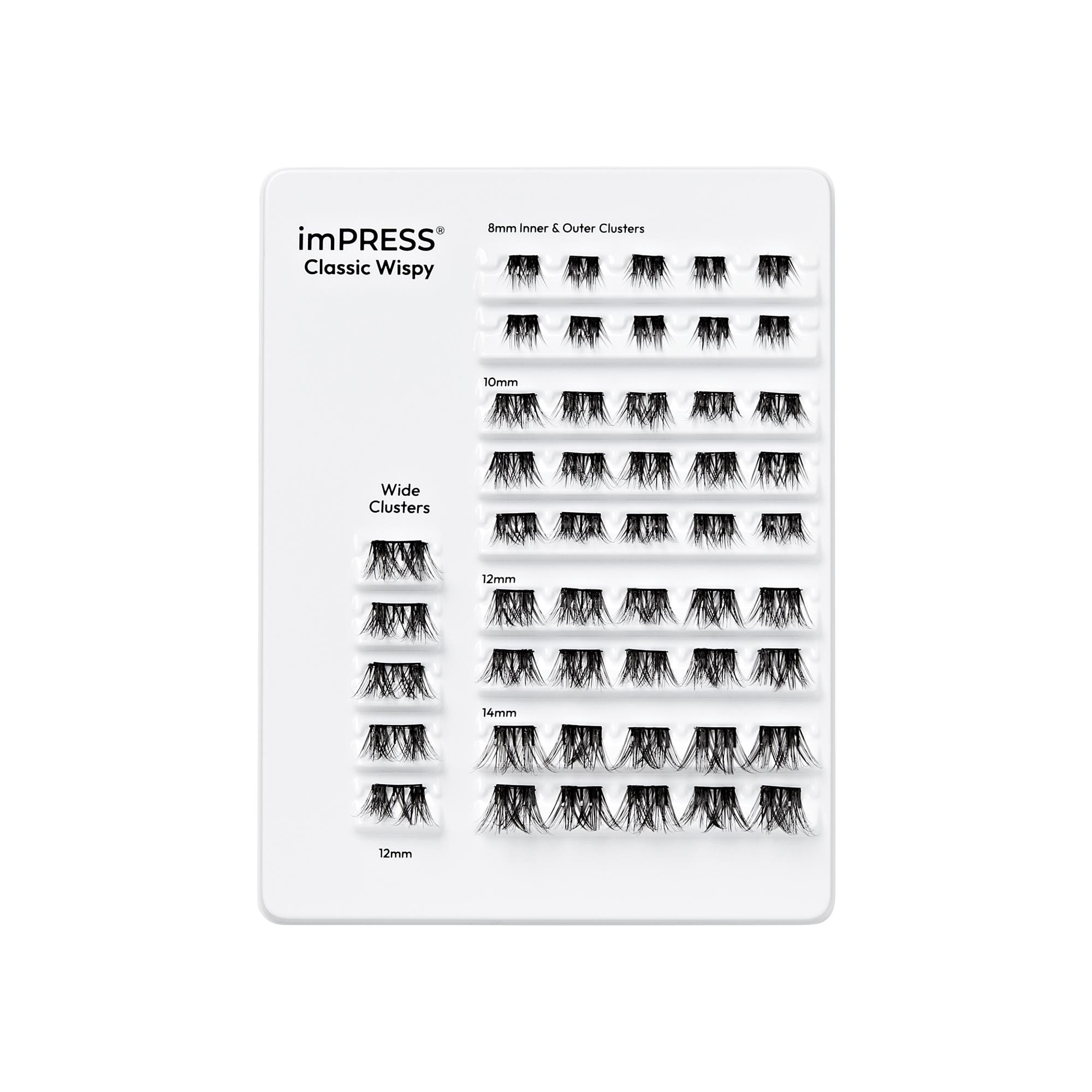 imPRESS Falsies Pre-Glued Lash Clusters Multipack - Classic Wispy - Image 4