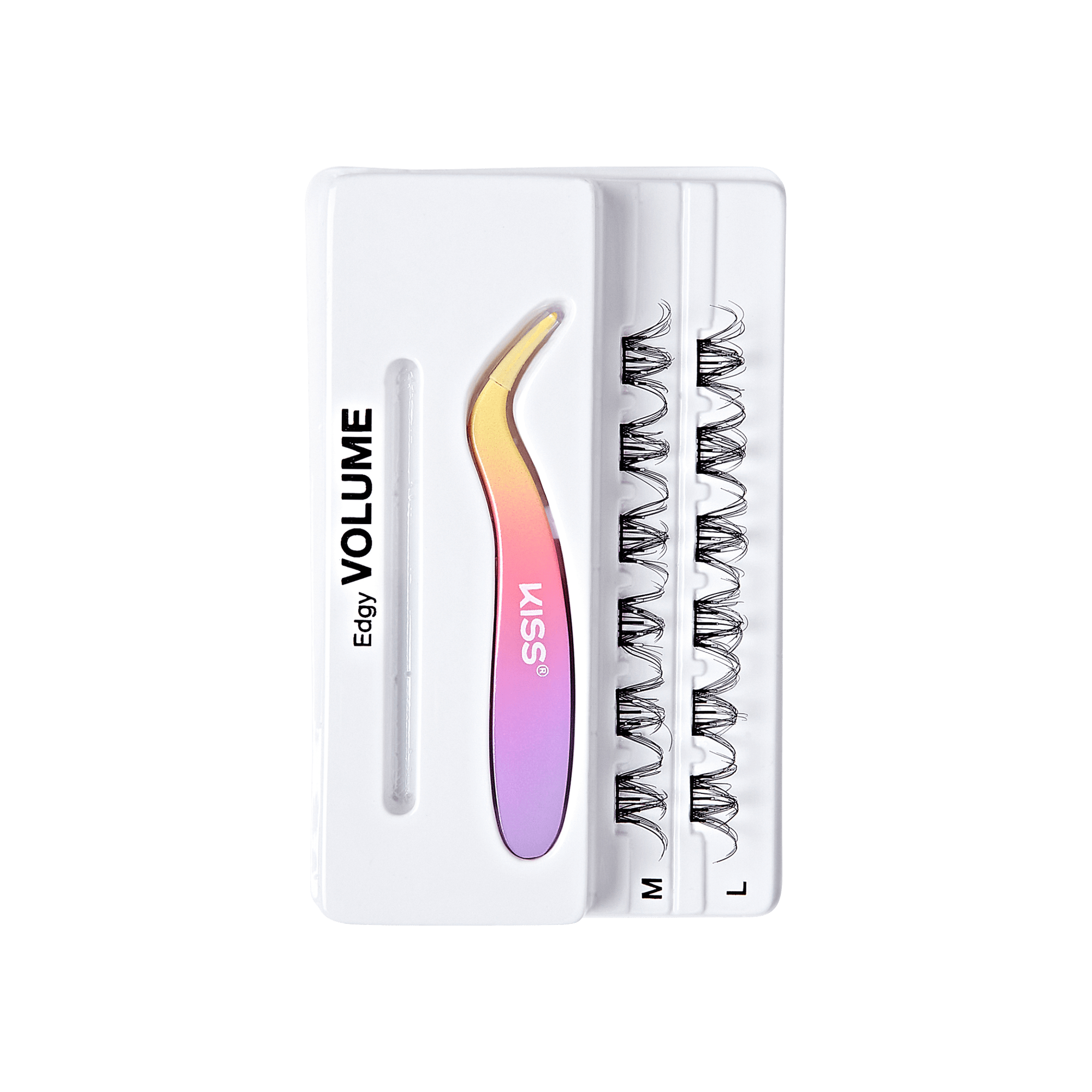 imPRESS Falsies Self Adhesive Eyelashes, 12 Lash Clusters + Applicator - Edgy - Image 6
