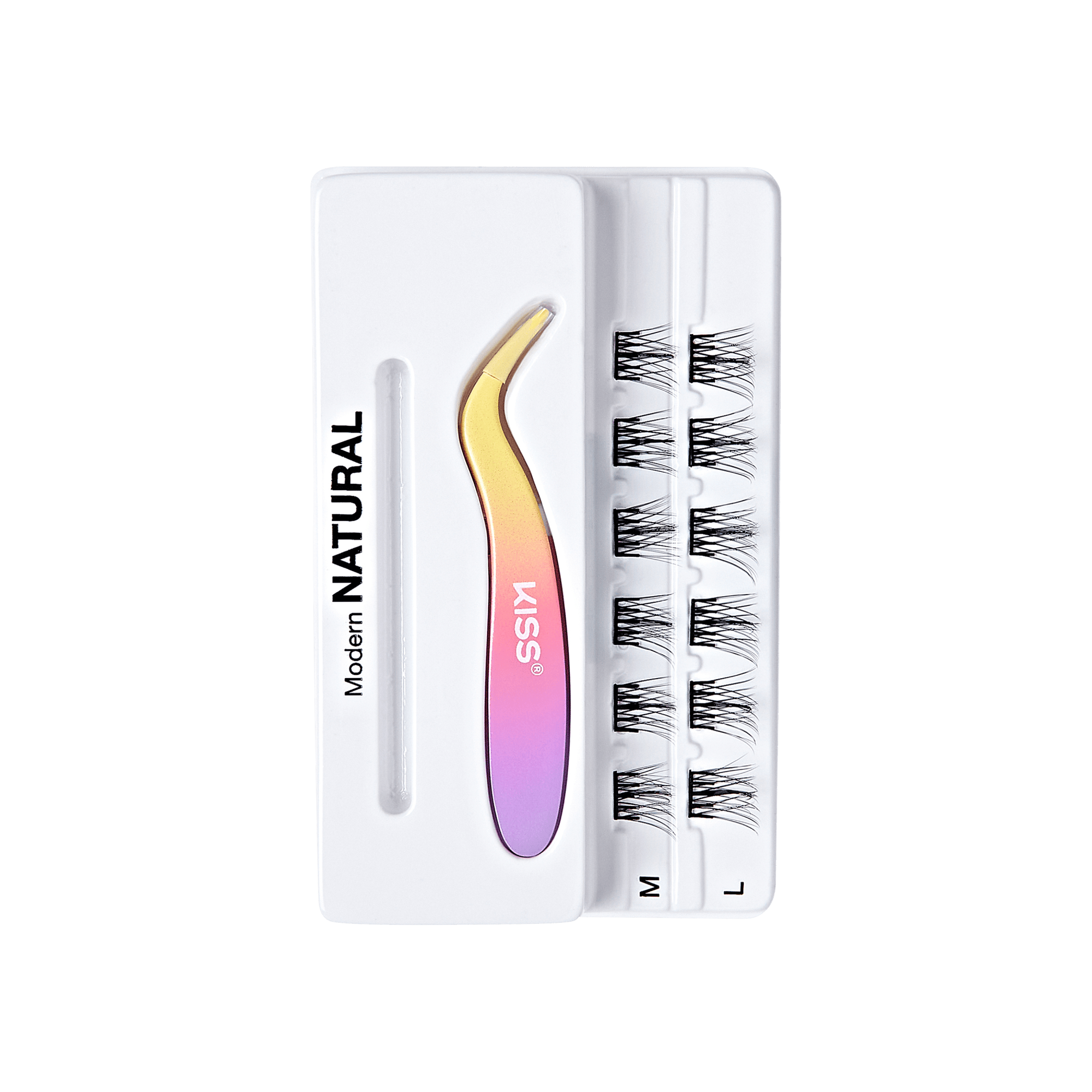 imPRESS Falsies Self Adhesive Eyelashes, 12 Lash Clusters + Applicator - Modern - Image 6
