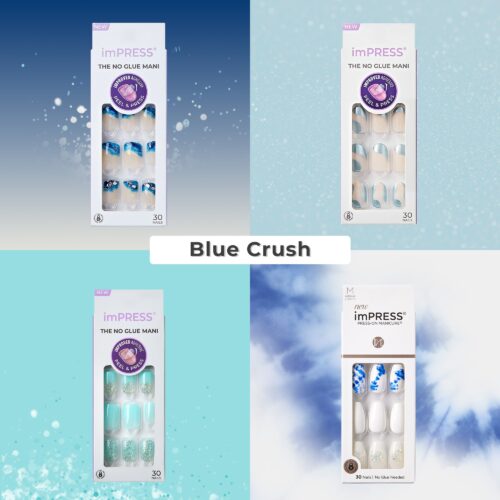 imPRESS Design Press On Nails Bundle - Blue Crush