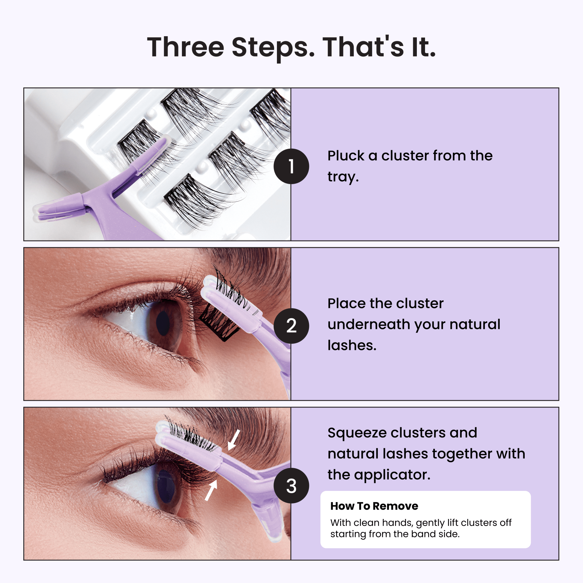 imPRESS Falsies Pre-Glued Lash Clusters Multipack - Classic Volume - Image 8