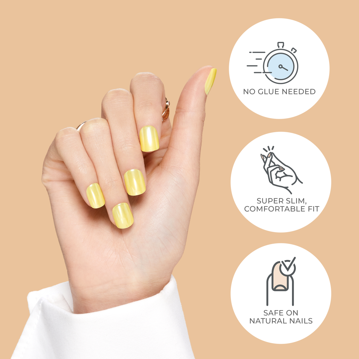 imPRESS Glazed Donut Press On Manicure - Strawberry Glazed - Image 6